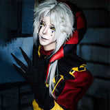 The Freak Circus Pierrot Cosplay Costume For Men Halloween Carnival Party