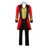 The Greatest Showman P.T. Barnum Red Outfit Cosplay Costume Halloween Carnival Party Suit
