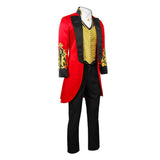 The Greatest Showman P.T. Barnum Red Outfit Cosplay Costume Halloween Carnival Party Suit