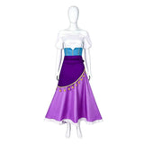The Hunchback of Notre Dame Esmeralda Women Purple Dress Cosplay Costume Halloween Carnival Party Suit