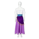 The Hunchback of Notre Dame Esmeralda Women Purple Dress Cosplay Costume Halloween Carnival Party Suit