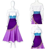 The Hunchback of Notre Dame Esmeralda Women Purple Dress Cosplay Costume Halloween Carnival Party Suit