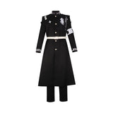 The Hundred Line: Last Defense Academy Costume Yugamu Omokage Cosplay Black Outfit For Adult Unisex Halloween Carnival Suit