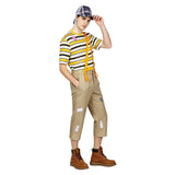 The Kid from Number Eight El Chavo Yellow Outfit Cosplay Costume Halloween Carnival Party Suit