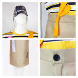 The Kid from Number Eight El Chavo Yellow Outfit Cosplay Costume Halloween Carnival Party Suit