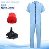 The Life Aquatic with Steve Zissou Zissou Cosplay Suit Set For Halloween Carnival Party