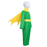 THE LITTLE PRINCE Green Kids Cosplay Costume Halloween Carnival Party Suit   