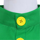 THE LITTLE PRINCE Green Kids Cosplay Costume Halloween Carnival Party Suit   