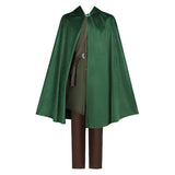 The Lord of the Rings Costume Bilbo Baggins Cosplay Green Outfit For Adult Unisex Halloween Carnival Suit
