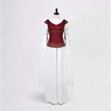 The Lord of the Rings Éowyn Red White Dress Women Cosplay Costume Halloween Carnival Party Suit