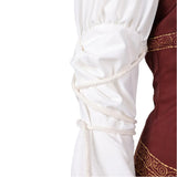 The Lord of the Rings Éowyn Red White Dress Women Cosplay Costume Halloween Carnival Party Suit