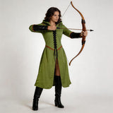 The Lord of the Rings Arwen Green Outfit Cosplay Costume Halloween Carnival Party Suit