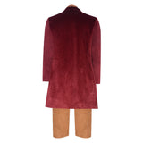 The Lord of the Rings Bilbo Baggins Red Outfit Cosplay Costume Halloween Carnival Party Suit