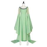 The Lord of the Rings Costume Arwen Cosplay Green Dress For Adult Female Halloween Carnival Suit