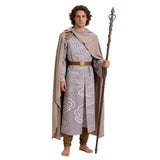 The Lord of the Rings Elrond Gray Outfit Cosplay Costume Halloween Carnival Party Suit