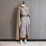 The Lord of the Rings Elrond Gray Outfit Cosplay Costume Halloween Carnival Party Suit