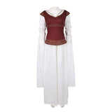 The Lord of the Rings Eowyn White Dress Cosplay Costume Halloween Carnival Party Suit