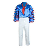 The Mask Stanley Blue Outfit Cosplay Costume Halloween Carnival Party Suit