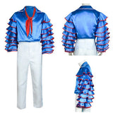 The Mask Stanley Blue Outfit Cosplay Costume Halloween Carnival Party Suit