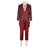 The Mask Stanley Ipkiss Red Suit Cosplay Costume Outfits Halloween Carnival Suit