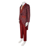 The Mask Stanley Ipkiss Red Suit Cosplay Costume Outfits Halloween Carnival Suit