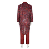 The Mask Stanley Ipkiss Red Suit Cosplay Costume Outfits Halloween Carnival Suit