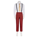 The Mask Stanley Ipkiss Red Suit Cosplay Costume Outfits Halloween Carnival Suit