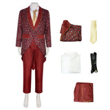 The Mask Stanley Ipkiss Red Suit Cosplay Costume Outfits Halloween Carnival Suit