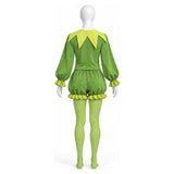 The Muppet Show Kermit Women Green Outfit Cosplay Costume Halloween Carnival Party Suit