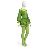 The Muppet Show Kermit Women Green Outfit Cosplay Costume Halloween Carnival Party Suit