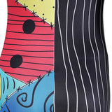 The Nightmare Before Christmas Sally Women Colorful Patchwork Jumpsuit Cosplay Costume Halloween Carnival Party Suit