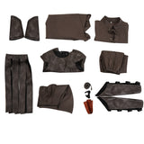 The Odyssey Odysseus Brown Outfit Male Cosplay Costume Halloween Carnival Party Suit