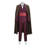 The Odyssey Telemachus Wine Red Outfit Cosplay Costume Halloween Carnival Party Suit