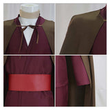 The Odyssey Telemachus Wine Red Outfit Cosplay Costume Halloween Carnival Party Suit