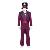 The Princess and The Frog Dr. Facilier Purple Outfit Cosplay Costume Halloween Carnival Party Suit