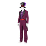 The Princess and The Frog Dr. Facilier Purple Outfit Cosplay Costume Halloween Carnival Party Suit
