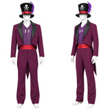 The Princess and The Frog Dr. Facilier Purple Outfit Cosplay Costume Halloween Carnival Party Suit