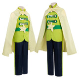 The Princess and the Frog Frog Green Outfit Cosplay Costume Halloween Carnival Party Suit