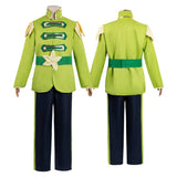 The Princess and the Frog Frog Green Outfit Cosplay Costume Halloween Carnival Party Suit