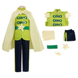 The Princess and the Frog Frog Green Outfit Cosplay Costume Halloween Carnival Party Suit