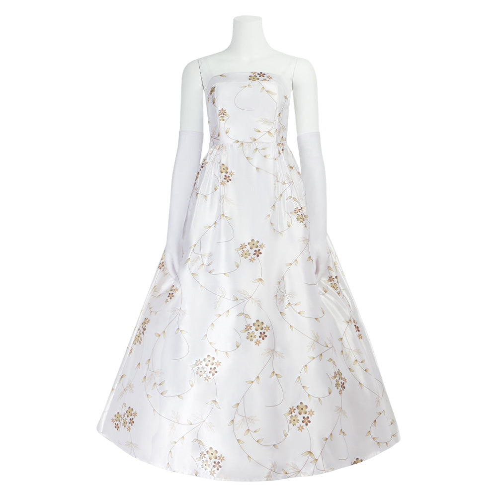 princess diaries white dress The Princess Diaries Mia White Cosplay Dress For Adult Female Hallowee –  Cosplaysky.ca