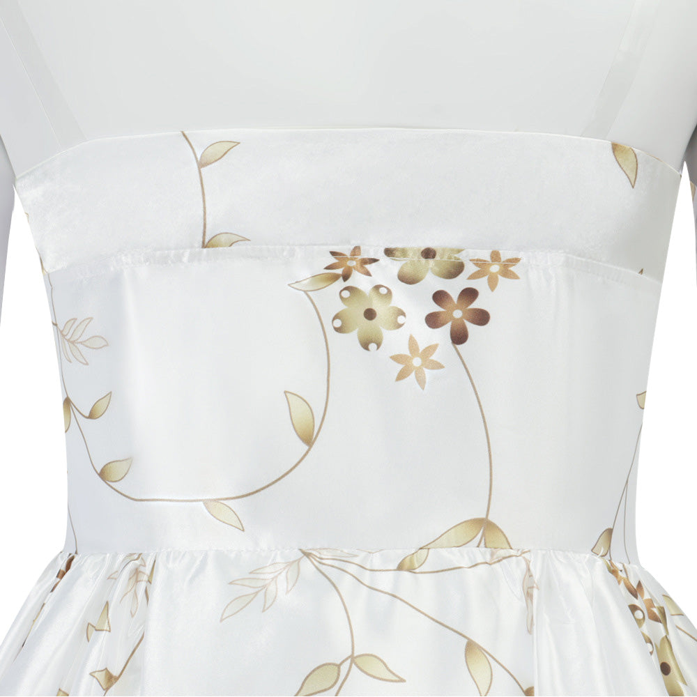 strapless open back dress The Princess Diaries Mia White Cosplay Dress For Adult Female Hallowee –  Cosplaysky.ca