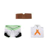 The Ribbon Hero Pain Women Green Outfit Cosplay Costume Halloween Carnival Party Suit