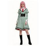 The Ribbon Hero Princess Knight Women Green Dress Cosplay Costume Halloween Carnival Party Suit