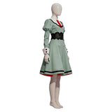 The Ribbon Hero Princess Knight Women Green Dress Cosplay Costume Halloween Carnival Party Suit