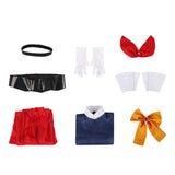 The Ribbon Hero Sapphire Women Blue Outfit Cosplay Costume Halloween Carnival Party Suit