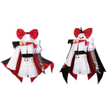 The Ribbon Hero Sapphire Women White Outfit Cosplay Costume Halloween Carnival Party Suit
