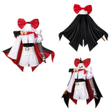 The Ribbon Hero Sapphire Women White Outfit Cosplay Costume Halloween Carnival Party Suit