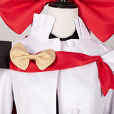 The Ribbon Hero Sapphire Women White Outfit Cosplay Costume Halloween Carnival Party Suit