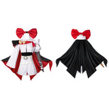 The Ribbon Hero Sapphire Women White Outfit Cosplay Costume Halloween Carnival Party Suit